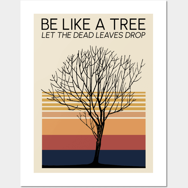 Vintage Dead Tree Wall Art by KewaleeTee